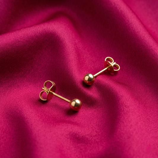 Aros Studex Sensitive Kids - Bola Dorada 3mm - Bañado en Oro