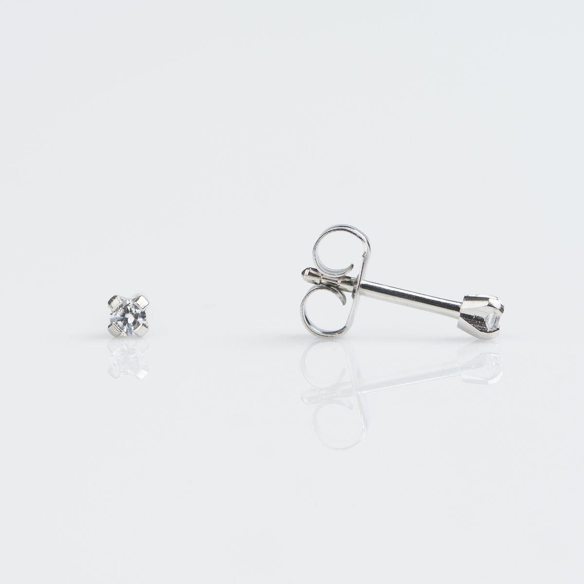 Tiffany Zirconia 2mm - Plateado - Kids
