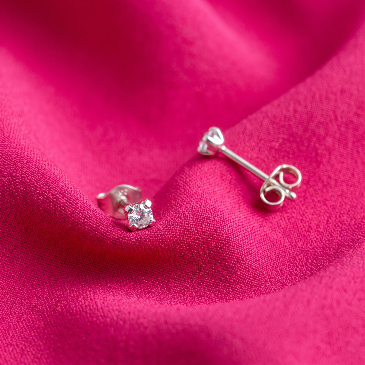 Tiffany Zirconia 2mm - Plateado - Kids