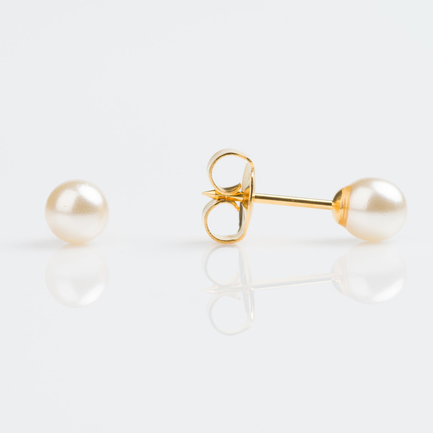 Perla 5mm - Bañado en Oro